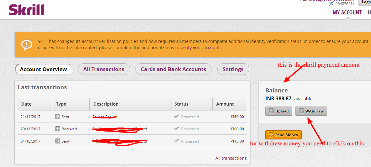 Withdraw account. Номер счета Скрилл. Как выглядит кошелек Skrill. Skrill withdrawal.