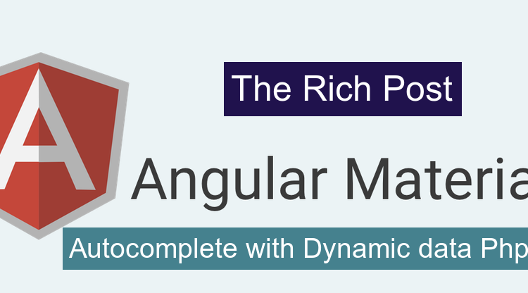 Angular Material Autocomplete