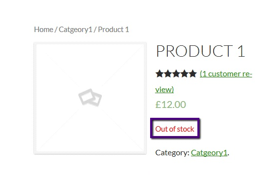 Woocommerce Hook - make Product Status Out of Stock after Order Place
