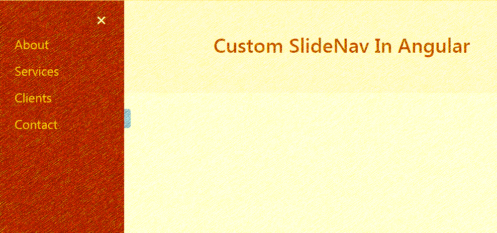 Custom Sidenav in Angular