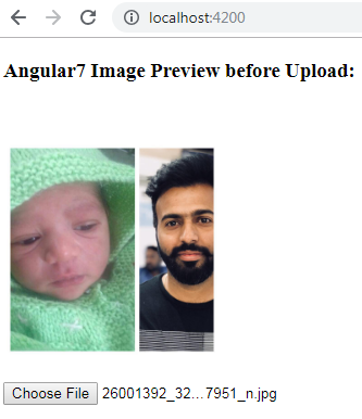 Preview Image In Angular 7 Before Upload