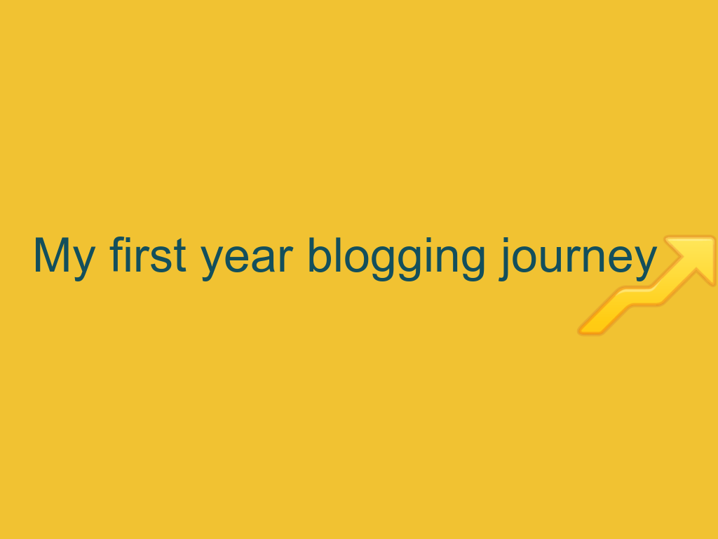 my first year blogging journey