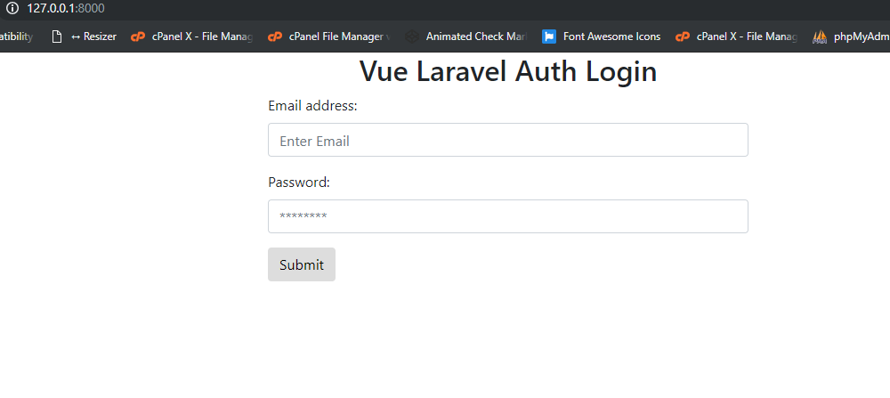 Vue Laravel Auth Login