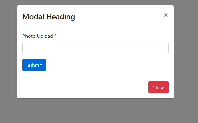 Bootstrap modal form