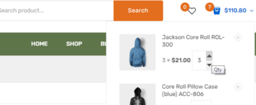 Woocommerce mini cart add change quantity buttons