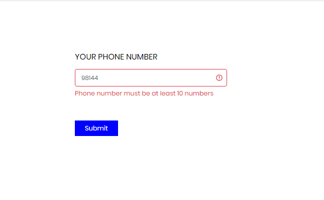Angular phone number validation working example