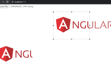 Angular 9 image cropper working example
