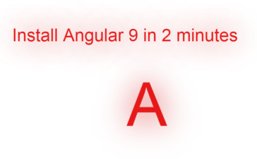 install angular 9