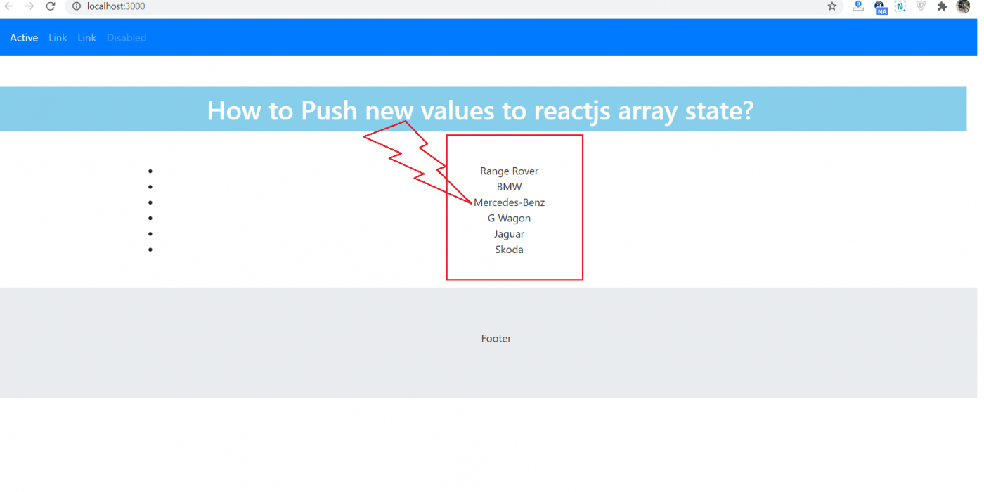 How to Push new values to reactjs array state?