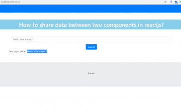 How to share data between two components in reactjs?