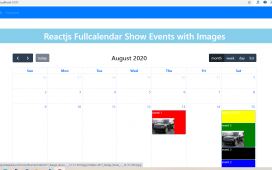 How to show event with image in fullcalendar in reactjs?