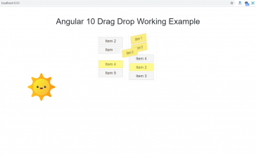 Angular 10 Drag Drop Working Example
