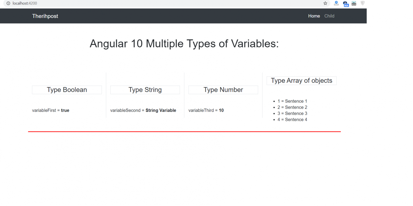 Angular 10 multiple types of variables
