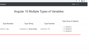 Angular 10 multiple types of variables