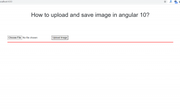 How to upload and save image in angular 10?