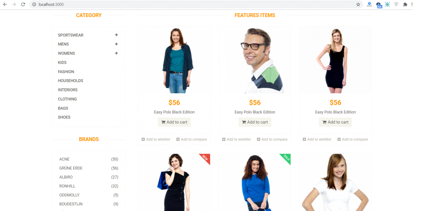 Reactjs Beautiful Ecommerce Template Free Therichpost