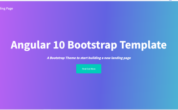 Angular 10 Bootstrap Landing Page Template Free
