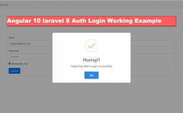 Angular 10 Laravel 8 Auth User Login Tutorial