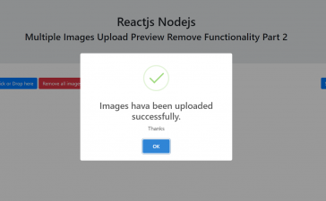 Reactjs Nodejs Upload Multiple Images