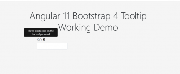 Angular 11 Bootstrap 4 Tooltip Working Demo