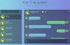 Vue Chat UI Beautiful Template Free 1