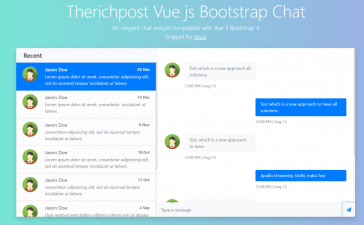 Vue Js Bootstrap 4 Chat Widget