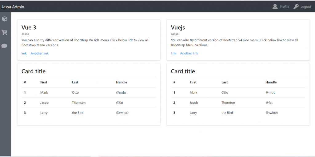 Vue 3 Admin Dashboard Template Simple and free