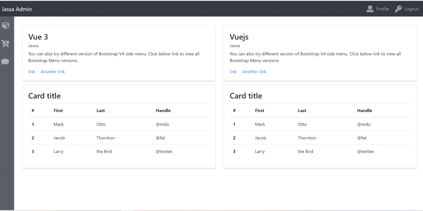 Vue 3 Admin Dashboard Template Simple and free