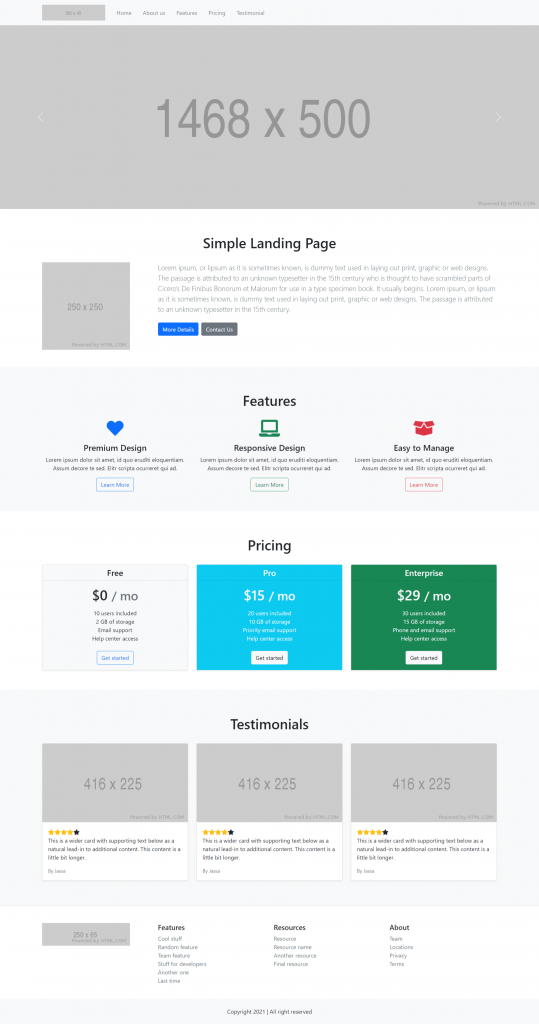 Angular 12 Bootstrap 5 Free Responsive Template