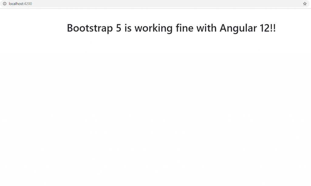 Add Bootstrap 5 in Angular 12