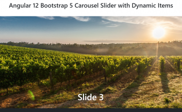 Angular 12 Bootstrap 5 Carousel Slider Working with Dynamic Data