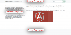 angular footer sidebar