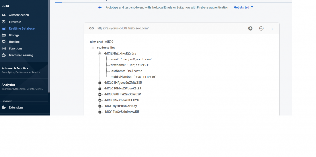 Firebase Realtime Database