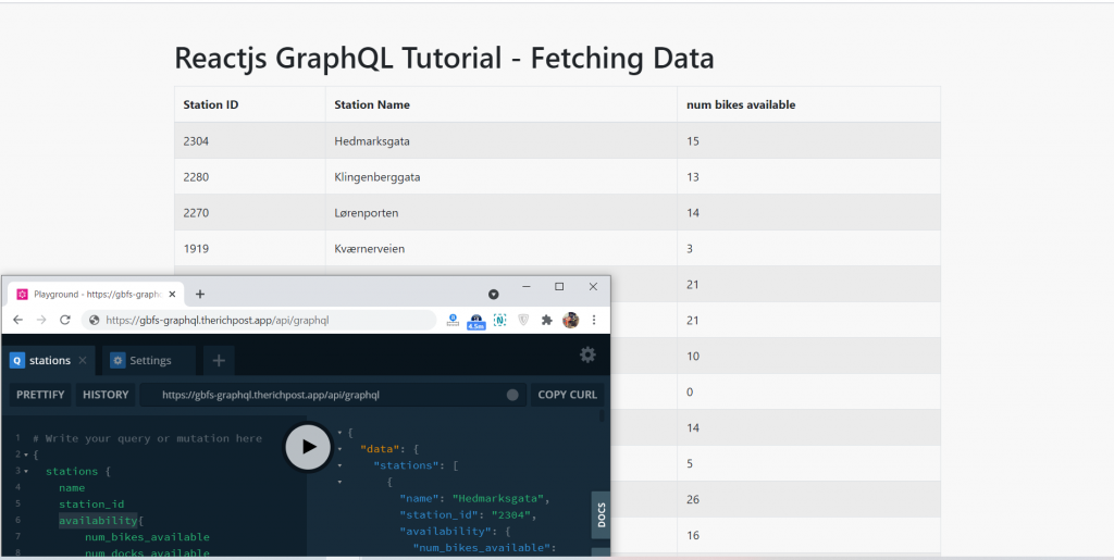 Reactjs GraphQL Tutorial - Fetching Data