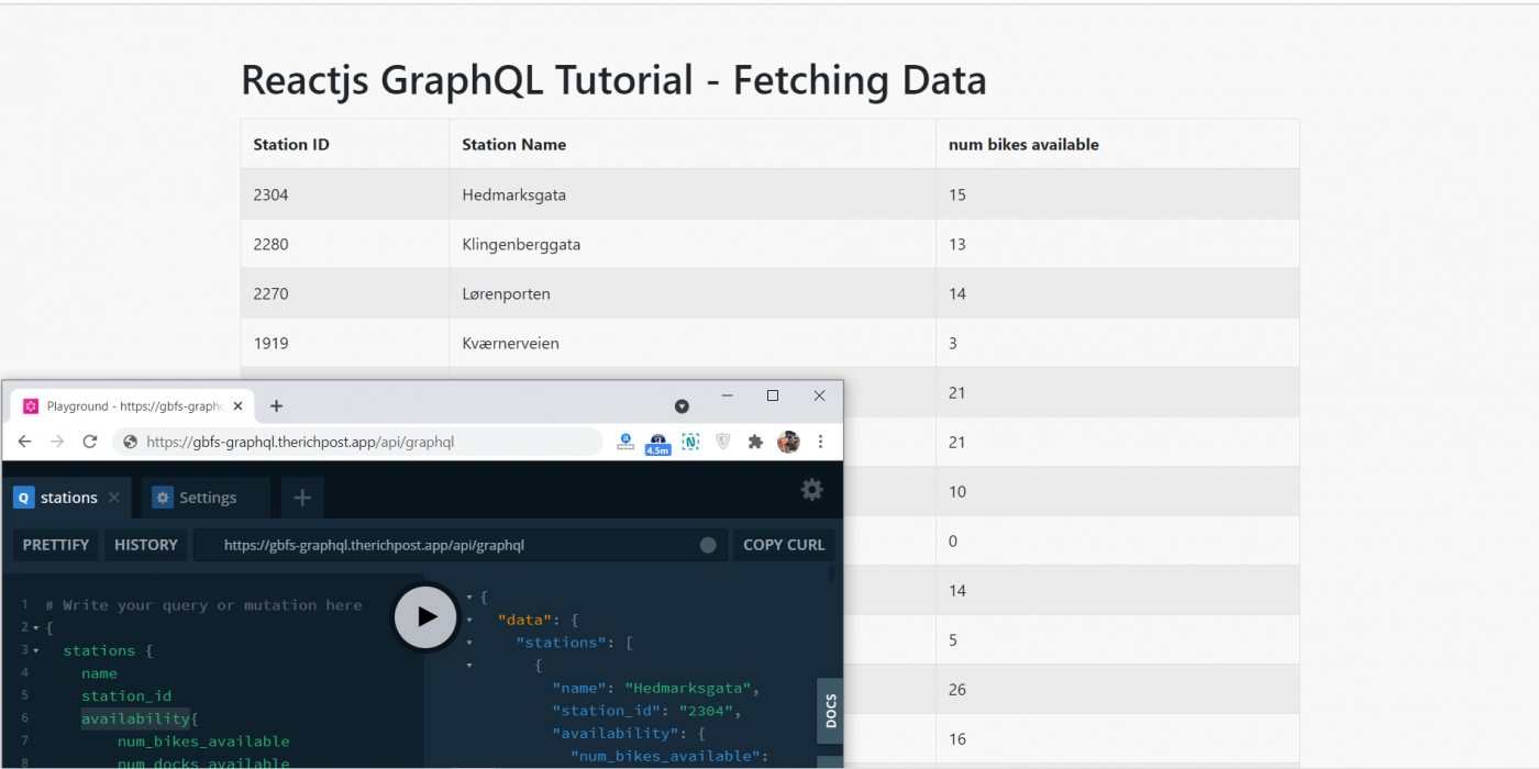 Reactjs GraphQL Tutorial - Fetching Data