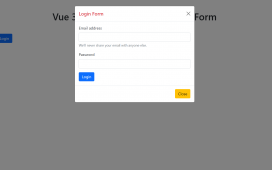 Vue 3 Bootstrap 5 Modal Popup Form