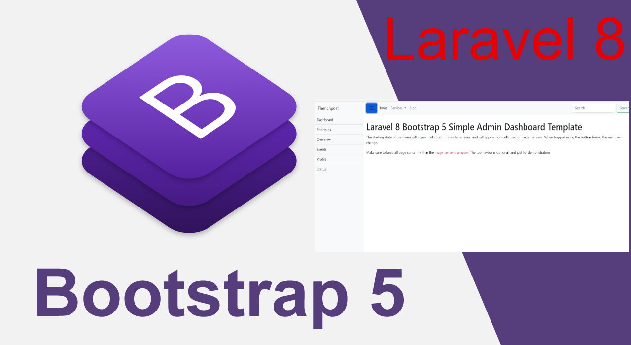 Laravel 8 Bootstrap 5 Admin Dashboard Template For Beginners