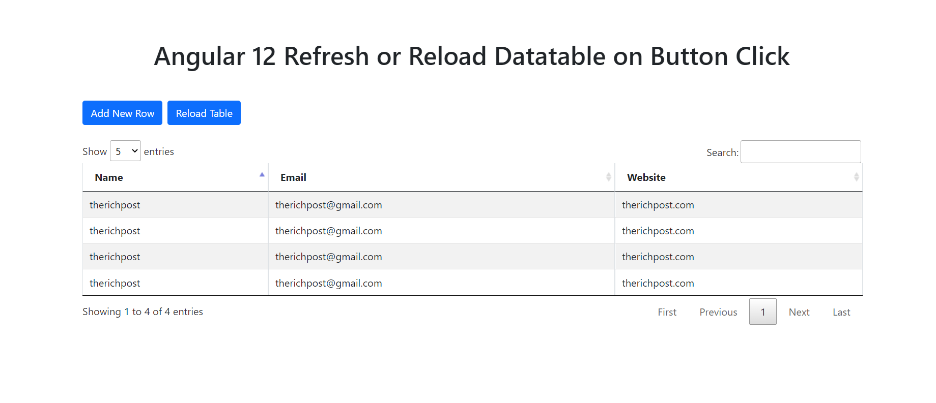 Angular 20 Refresh Reload Datatable on Button Click Functionality ...