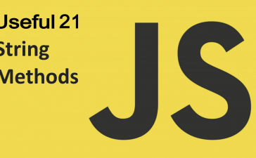 JavaScript 21 String Methods Cheat Sheet 2021