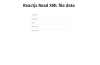 Reactjs Read XML File Data Working Demo