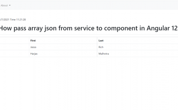 How pass json array from service to component in Angular 12?