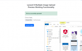 Laravel 8 Multiple Image Upload Preview Save inside Folder Working Functionality