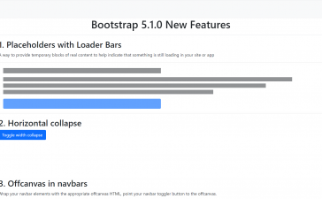 Angular 12 Implements Bootstrap 5.1.0 New Features