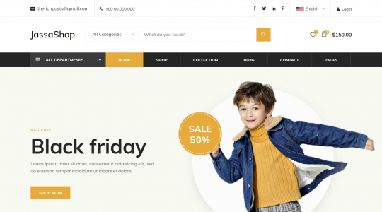 Asp.NET Core 5 Responsive Free Ecommerce Template Download