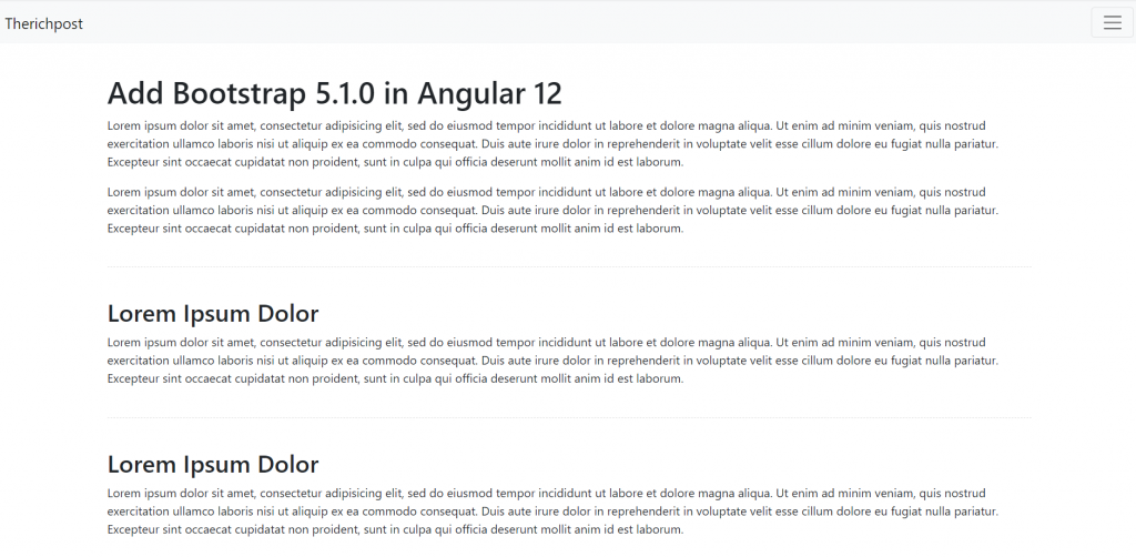 How to add Bootstrap 5.1.0 in Angular 12?