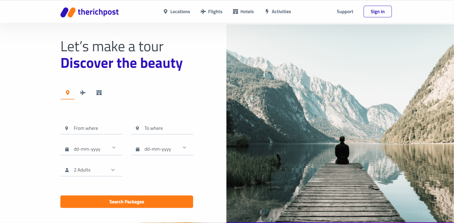 How to make travel website in Vue 3 using Bootstrap 5?
