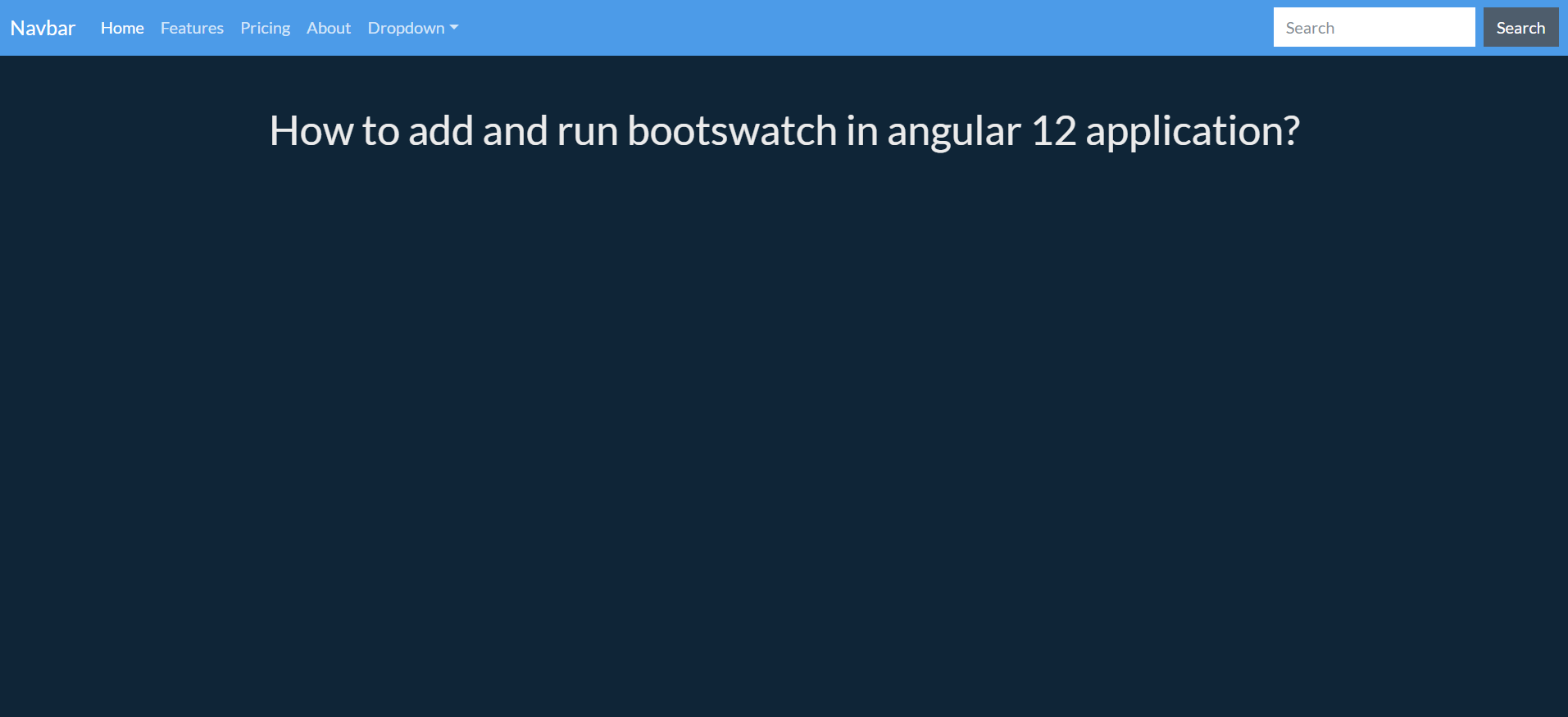 How to add and run bootswatch in angular 12 application?