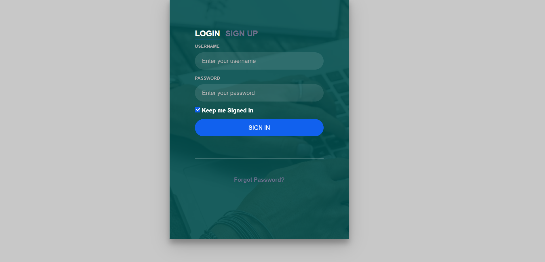 Angular 13 Bootstrap 5 Animated Login Signup Forms Working Example -  Therichpost