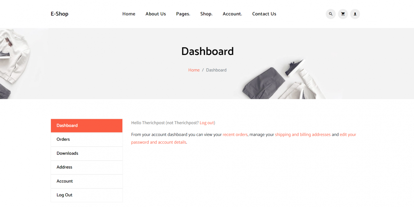Build Complete Ecommerce Website in Angular 13 - User Dashboard Page