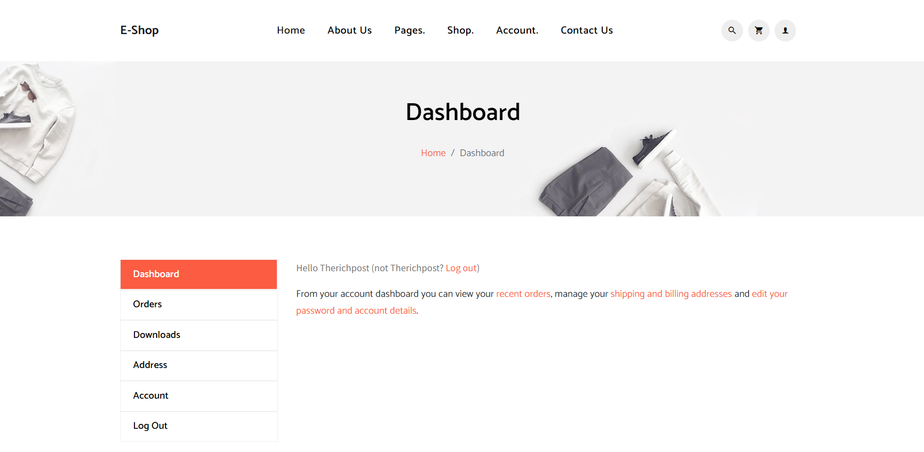 Build Complete Ecommerce Website in Angular 13 - User Dashboard Page